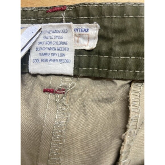 American Eagle Womens AE Flight Pants Size 8 Khaki Quick Dry belted Straight Leg - Picture 8 of 11